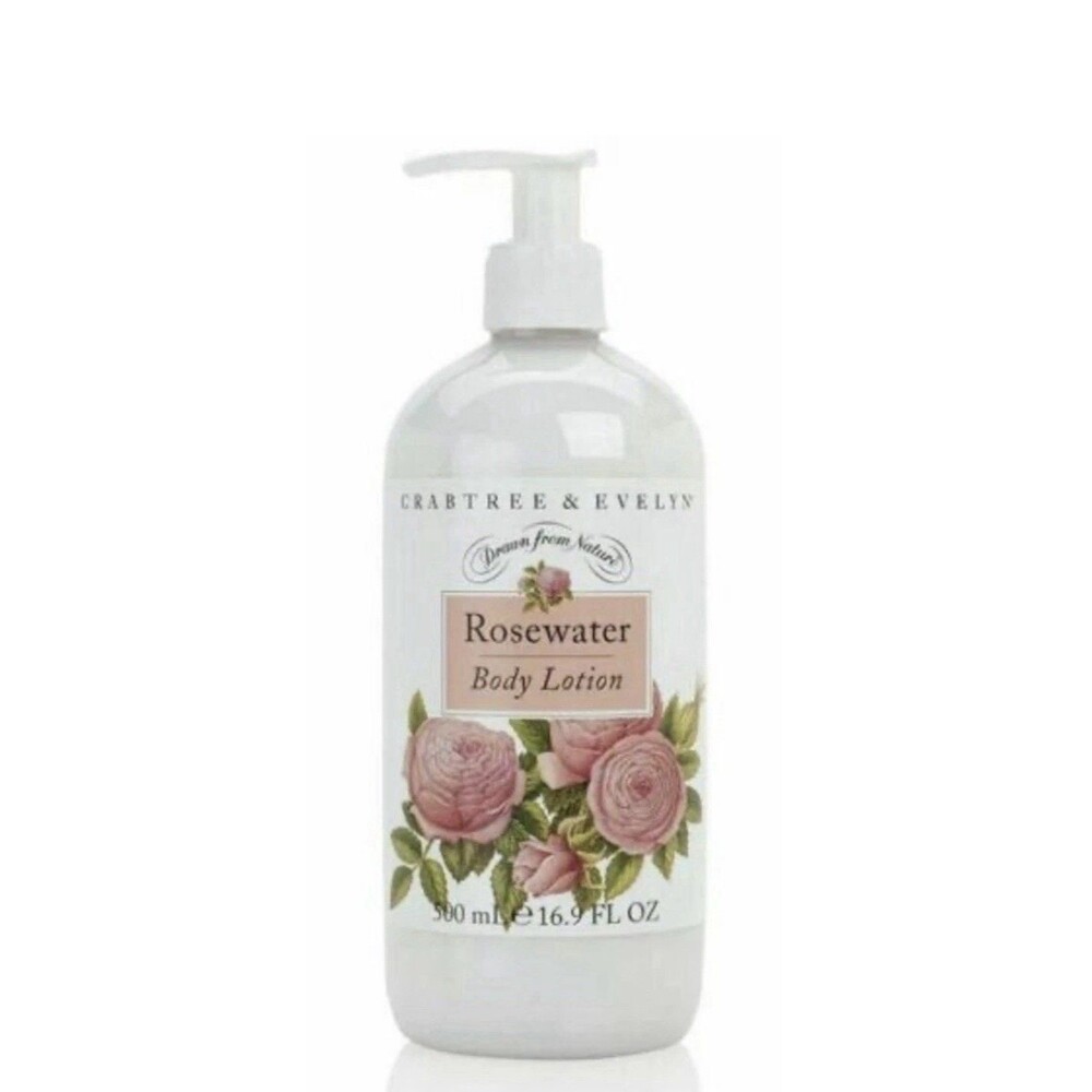 Crabtree & Evelyn Rosewater Body Lotion 16.9 Fl Oz 500 ml New